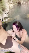Shrooms Q public sex by the river