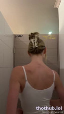 Yourina nude public restroom