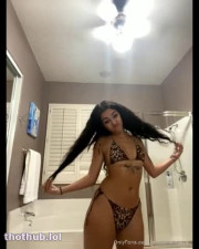 Malu Trevejo - OF Live Panther Bikini