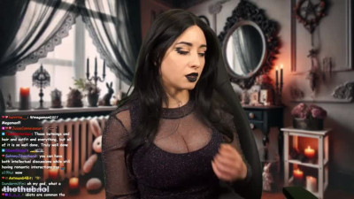 Sweet Anita Big Tits Tease Goth Stream April 16 Clips