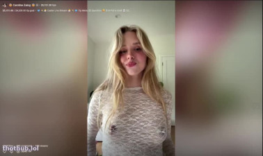 Caroline Zalog $500 Easter Live Pt.2 Full Naked