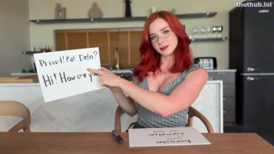 Sweetie Fox Redhead Russian Teacher Deepthroats and Hard Fucks Student