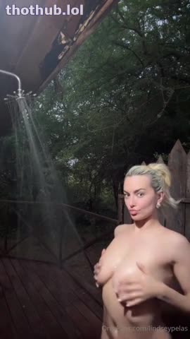 Lindsey Pelas naked outdoor shower