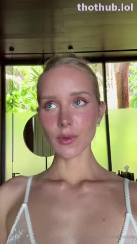 Caroline Zalog white transparent tits