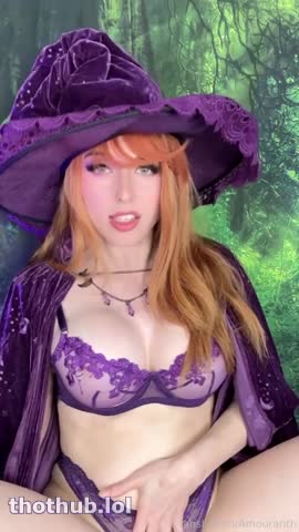 Amouranth Broomstick Riding Witch