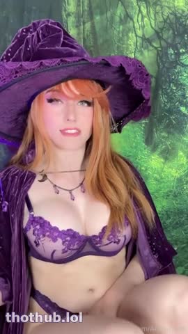 Amouranth Broomstick Riding Witch