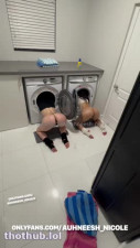 OnlyFans leaked Auhneesh Nicole, Honey Dew - stuck in a washing machine on HDthot