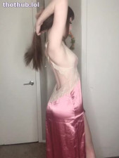 OnlyFans leaked Emi teases in satin dress & thong on HDthot
