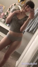 OnlyFans leaked Emi admires herself in the mirror on HDthot