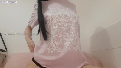 OnlyFans leaked gothmeowlody strip tease on HDthot