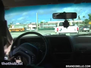 OnlyFans leaked Brandi Belle - road trip blowjob on HDthot