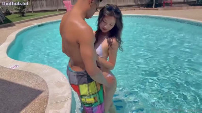 Lucy Mochi OnlyFans leaked Lucy Mochi BBC Pool Fuck on HDthot