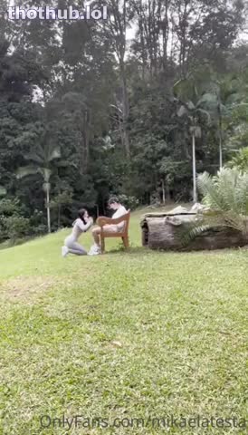 Mikaela Testa Outdoor Blowjob in the Rain