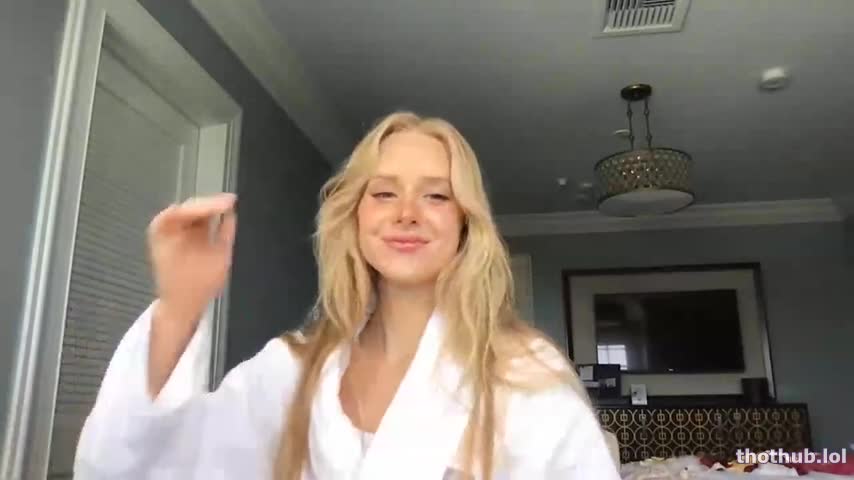 Caroline Zalog Nude Angel lingerie try-on