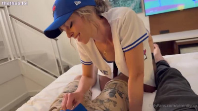 OnlyFans leaked Serenity Cox 3some In The VIP Room Of The Baseball Stadium on HDthot