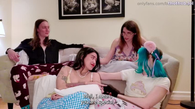 OnlyFans leaked BasedTransGirl tgirl slumber party on HDthot