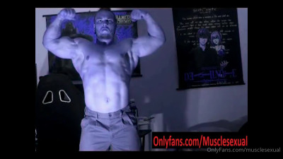 musclesexual OnlyFans leaked "The Russian bodybuilder flexes his big muscles, & break his.. on HDthot