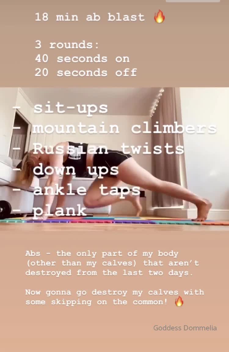 WOD!

3 rounds: 40 seconds on 20 seconds off 

1 - sit ups 
..