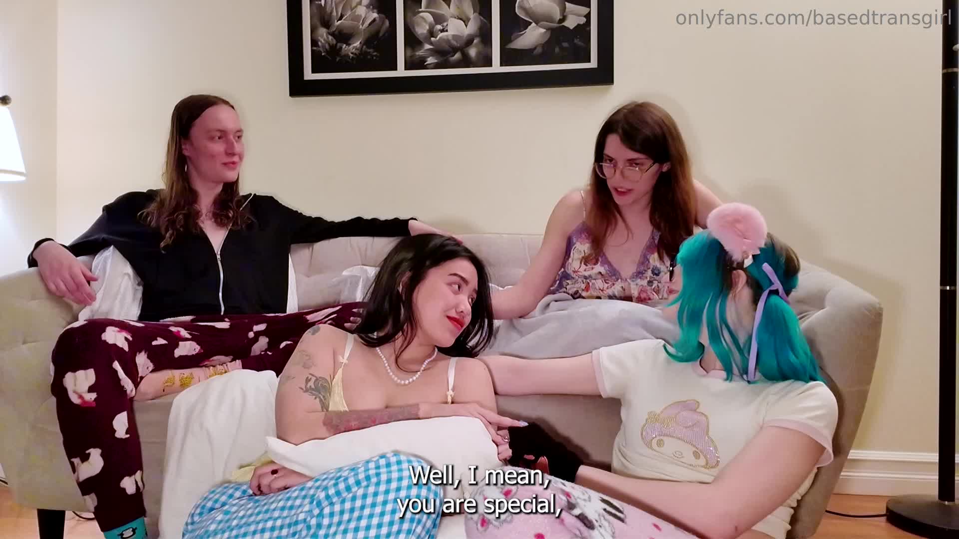 TGIRL SLUMBER PARTY TURNS FREAKY ft. @ts_emilystone @miaxtho..