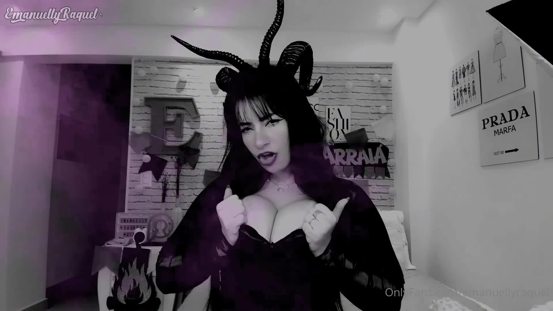 Emanuellyraquel - HORROR PORN Succubus is coming for you / Succubus vindo t..