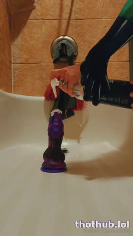 cajungoblin creamy dildo goth mommy