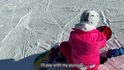 OnlyFans leaked Mia Evelyn_FlatTight - Fucking my ass on snow Creampie from Ass with pee on HDthot