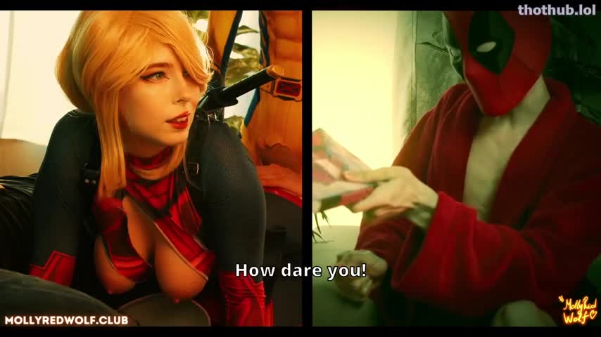 MollyRedWolf Deadpool Vs Wolverine. Crazy Sexual Fight