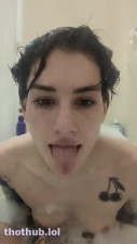 MiaRand OnlyFans leaked mia rand onlyfans uses an air compressor bubbles to pop one off on HDthot