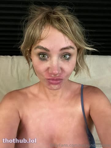 Sara Jean Underwood Cumshot Facial Show