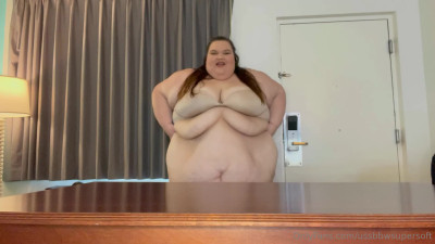 ssbbwsupersoft OnlyFans leaked Ssbbwsupersoft - Belly plopping attempt! It’s HARD lifting all this belly! on HDthot