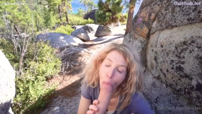 Jackandjill OnlyFans leaked JackandJill BJ & Fuck on the Rocks on HDthot