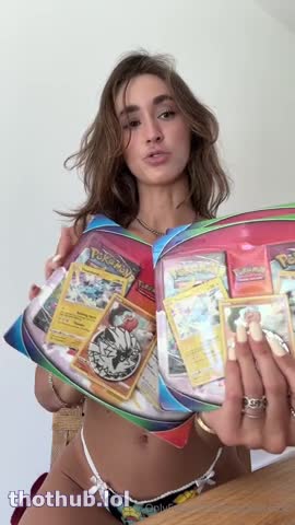 Natalie Roush Ripping cards and stripping