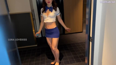 OnlyFans leaked Lunalovekiss Air Hostess goes to wrong room on HDthot