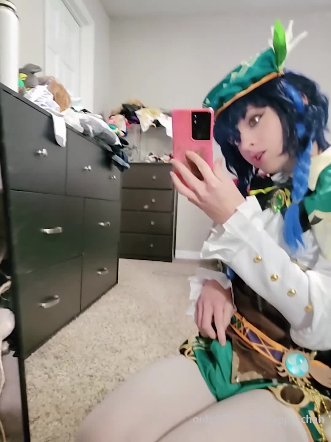 Trappy-chan - (video) *sits on ur lap and cums all over you* >:3 grrr