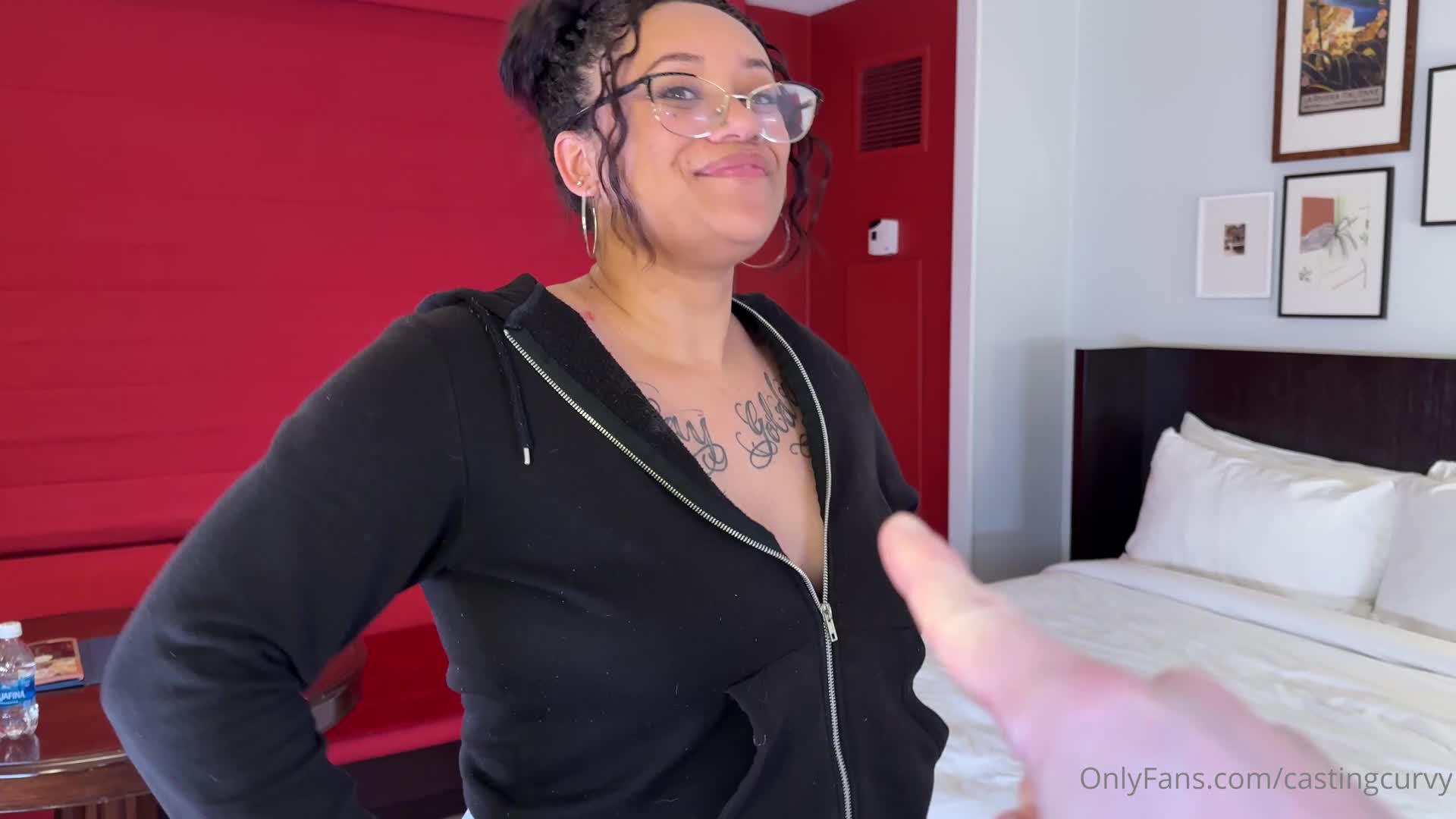 Castingcurvy - In room nude training sesh with a new client ends in me fuck..