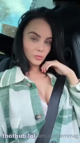 Emma Glover Nude Car Boobs Tease Onlyfans Video Leaked