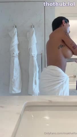 Mia Khalifa POV Nude Tits bathroom Video