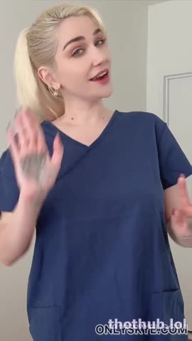 Skye Blue Nurse JOI Sperm Donation