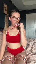 xlonelykitty OnlyFans leaked Xlonelykitty - Anal play with my candy cane, while dressed as a candy cane... on HDthot