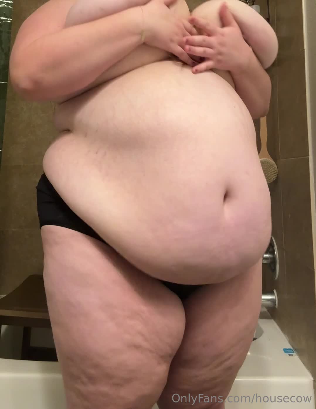 Housecow - getting out of breath holding your own boobs back is complet..