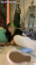 OnlyFans leaked Bigtittygothegg vibrator session for my pussy on HDthot