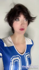 OnlyFans leaked Kenalialuv football dress bj on HDthot