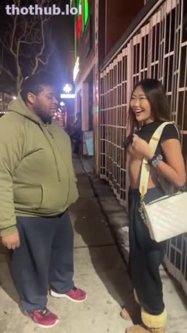 Bunni Emmie flashing tits in public