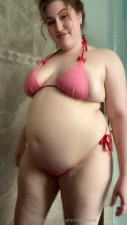 cakedupkayyla OnlyFans leaked Cakedupkayyla - Showing off my fat ass in the shower and hardly fitting in t.. on HDthot
