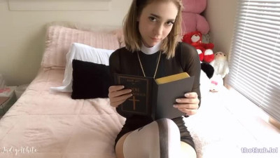 OnlyFans leaked Indigo White - Sexy Nun Has Orgasms Before Going to Church on HDthot