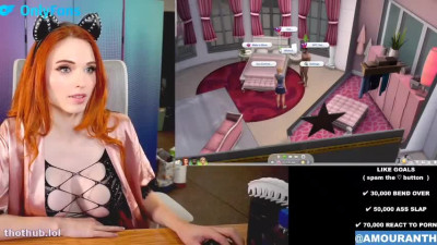 Amouranth OnlyFans leaked Amouranth Live Strip Tease on HDthot