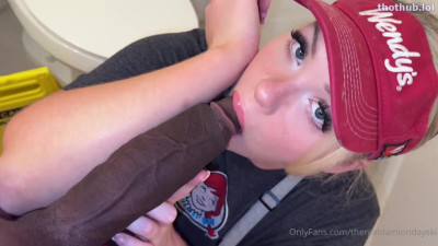 OnlyFans leaked wendys employee monster cock at work on HDthot