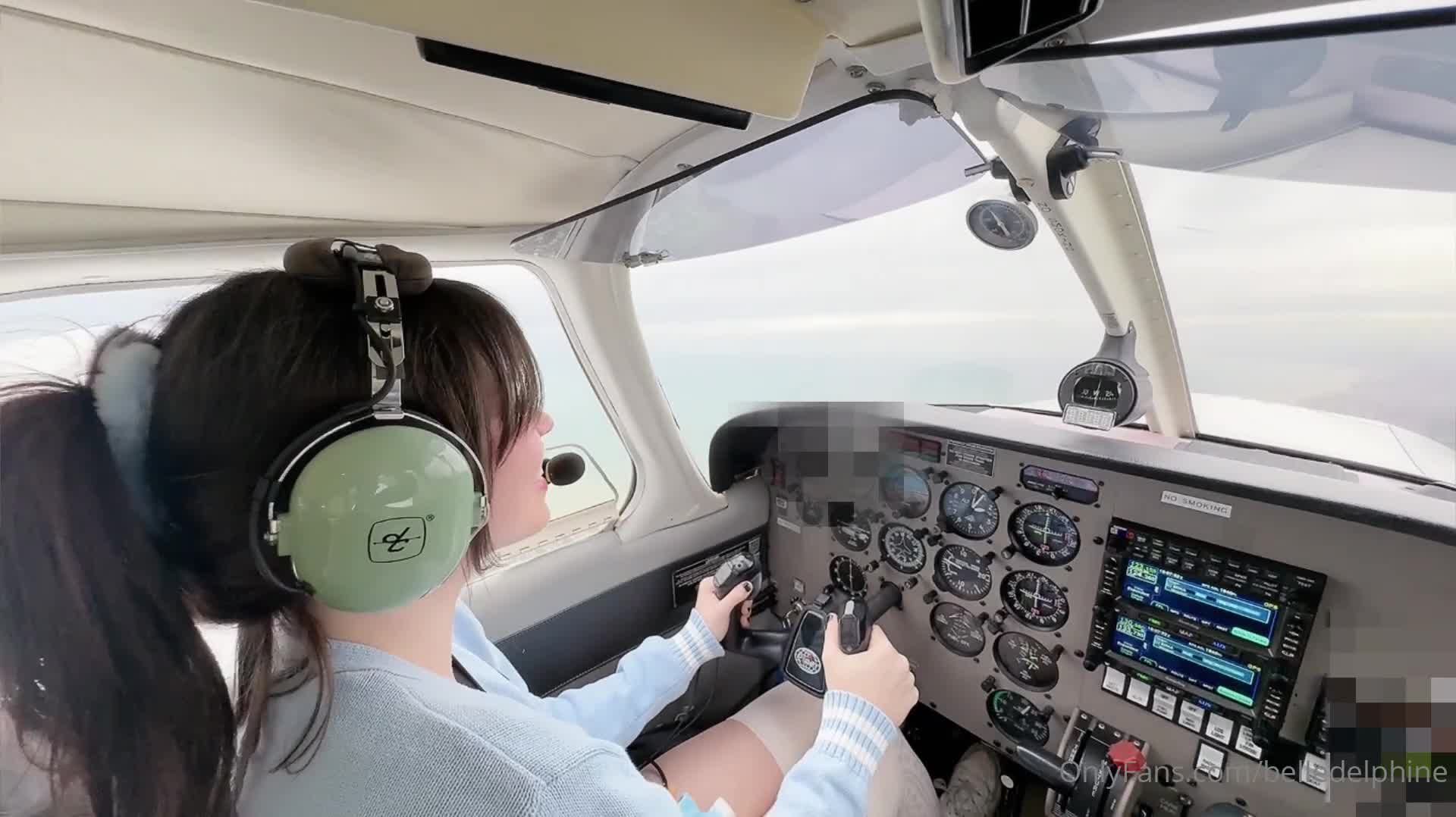 Belledelphine - Me flying a plane!