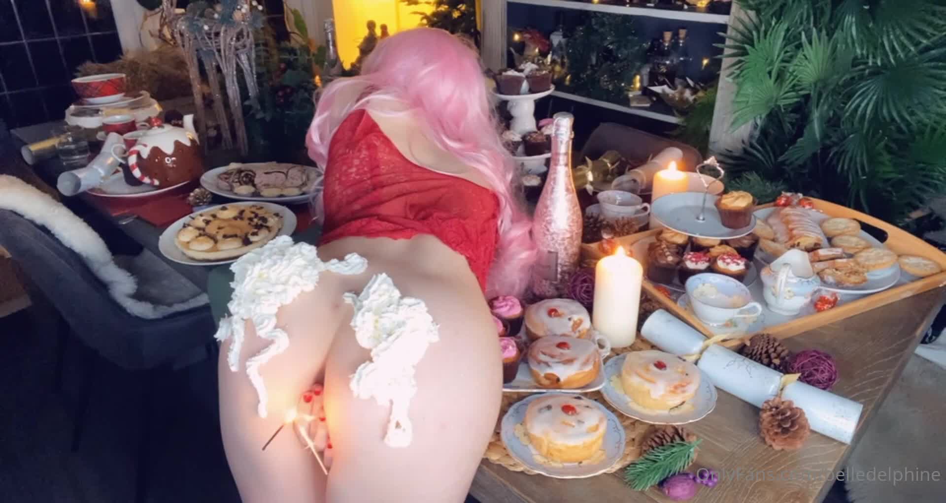 Belledelphine - Dessert is served... and yes, i did put a sparkler in my but..