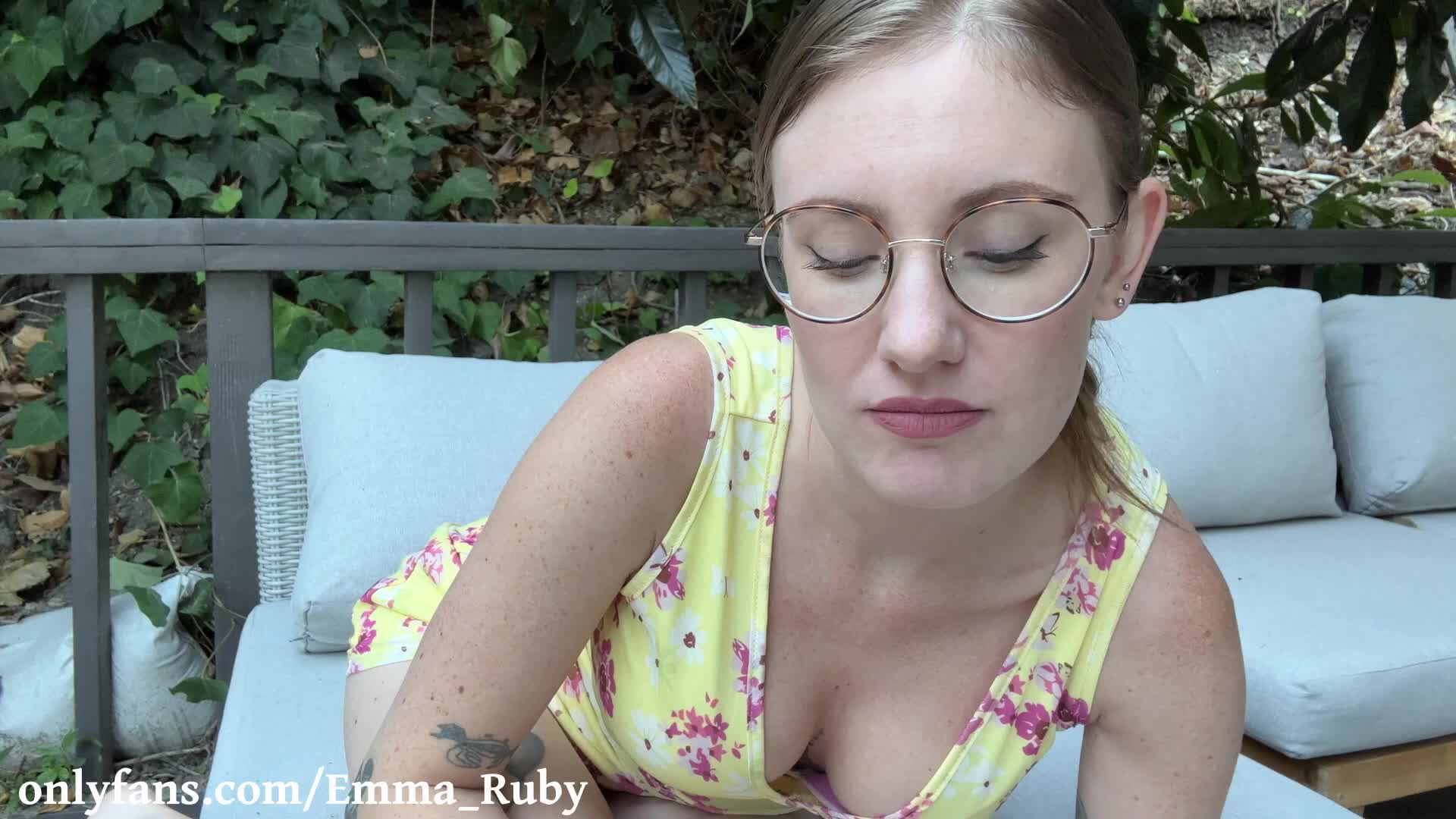Emma_ruby - Do you like my NEW glasses??  Nerdy girl invites you over t..